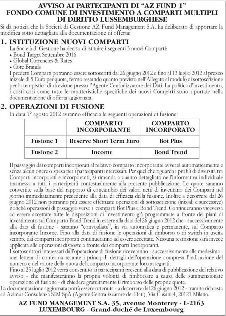 Pagine da 2012 46 Az Fund 1 nuovi comparti operazioni di fusioni-2