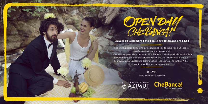 Invito inaugurazione CheBanca