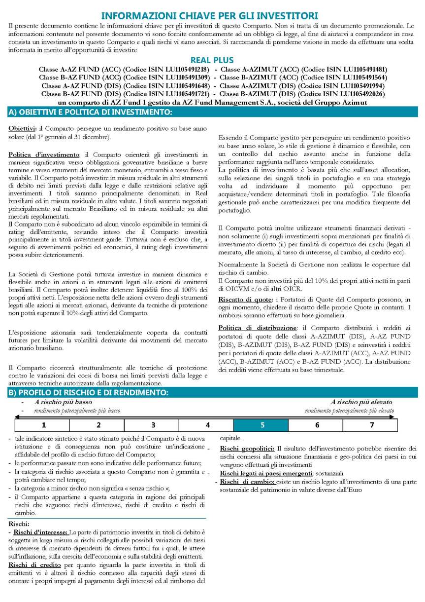 KIID Az Fund 1 Real Plus_Pagina_1