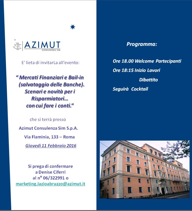 Invito 11 febbraio 2016 - Roma